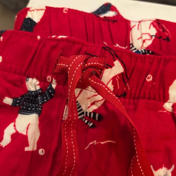 Old Navy Red Polar Bear Flannel  Pajama Bottoms - Picture 4 of 6